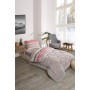 ETE HOMETEX TEK KİŞİLİK LÜX WELSOFT YORGAN SETİ TASEL BEJ 155X215CM 8696474231959